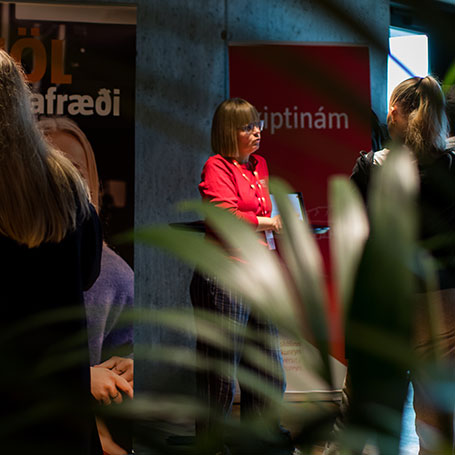 Gestir gátu fengið kynningu á skiptinámi frá HA