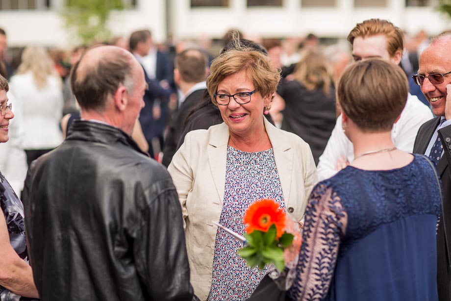 Að athöfn lokinni buðu Góðvinir og Háskólinn til móttöku á fræðasviðunum.