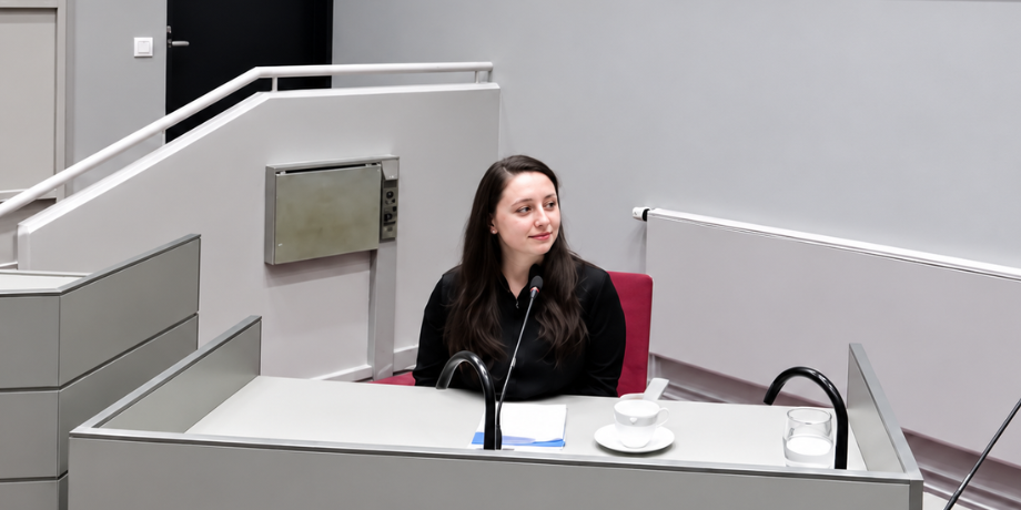 Sara á doktorsvörninni Sara á doktorsvörninni