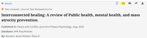 Mynd af grein í greinasafni