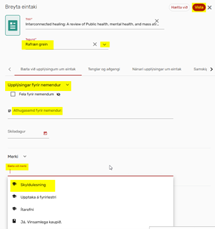 Mynd sem sýnir hvað fleira er hægt að breyta