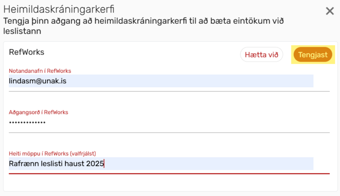 Heimildaskráningarkerfi