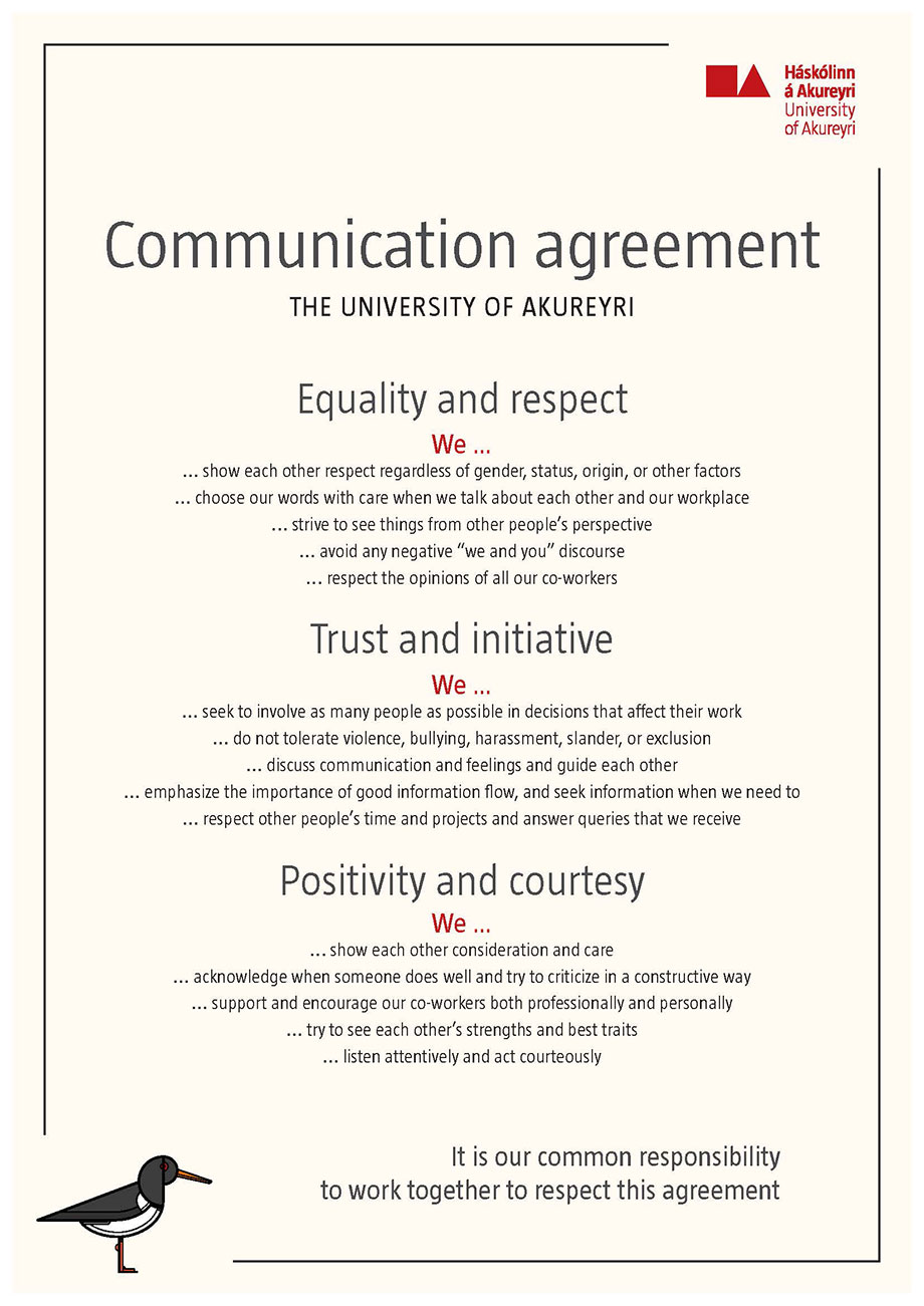 Communication agreement