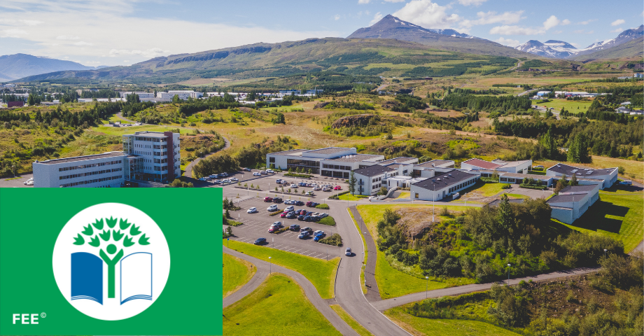 Háskólinn á Akureyri fær Grænfánann í fimmta skipti