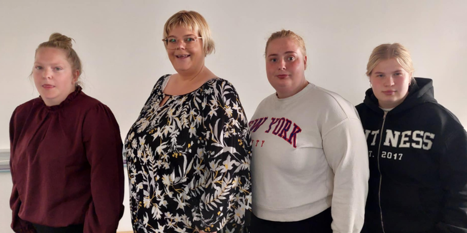 Frá vinstri: Katrín Ásgeirsdóttir, Rósa Ösp Traustadóttir, Karen Alda Mikaelsdóttir og Kristín Erna …