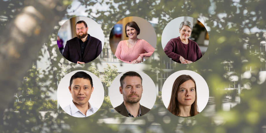 Sex hljóta framgang í starfi