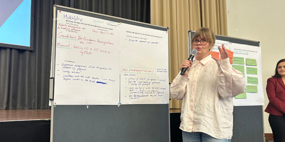 Hildur Friðriksdóttir á ráðstefnunni