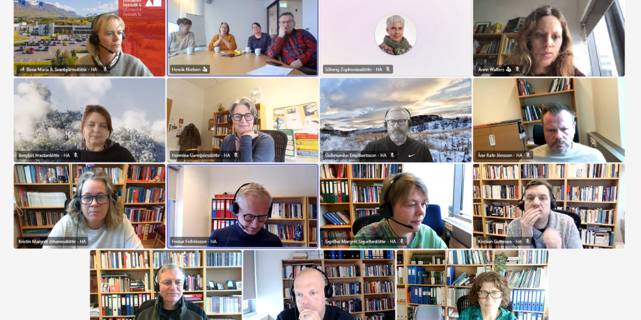 Kennarar frá Grænlandi „komu” í rafræna heimsókn til Kennaradeildar HA