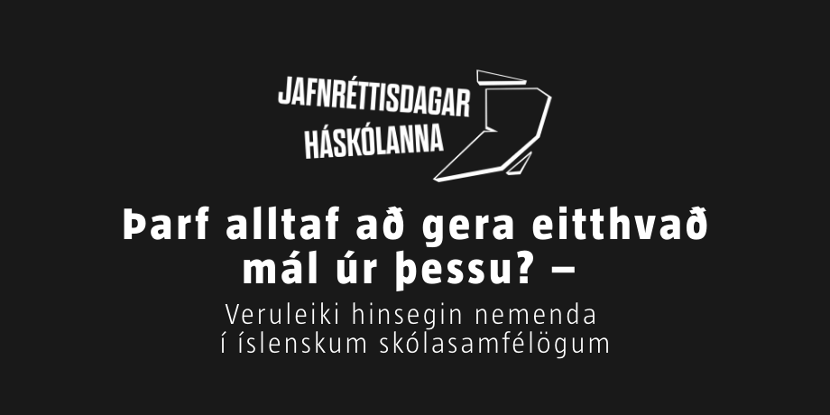 Þarf alltaf að gera eitthvað mál úr þessu?