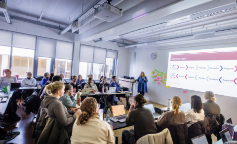 Starfsfólk Kennaradeildar á menntaráðstefnu NERA í Árósum Danmörku