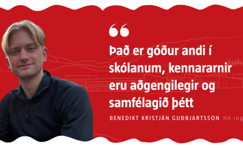 „Það er góður andi í skólanum, kennararnir eru aðgengilegir og samfélagið þétt