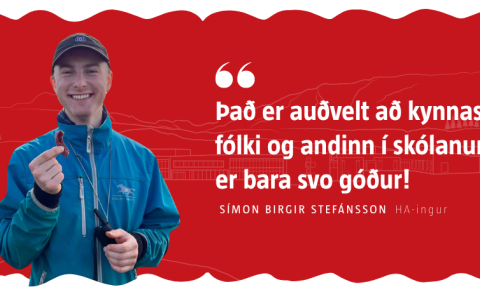 „Það er auðvelt að kynnast fólki og andinn í skólanum er bara svo góður!“