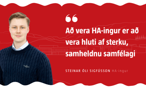 „Að vera HA-ingur er að vera hluti af sterku, samheldnu samfélagi“