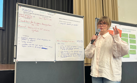 Hildur Friðriksdóttir á ráðstefnunni