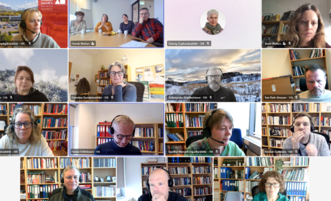 Kennarar frá Grænlandi „komu” í rafræna heimsókn til Kennaradeildar HA