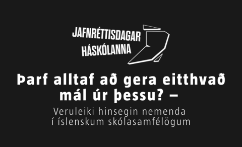 Þarf alltaf að gera eitthvað mál úr þessu?